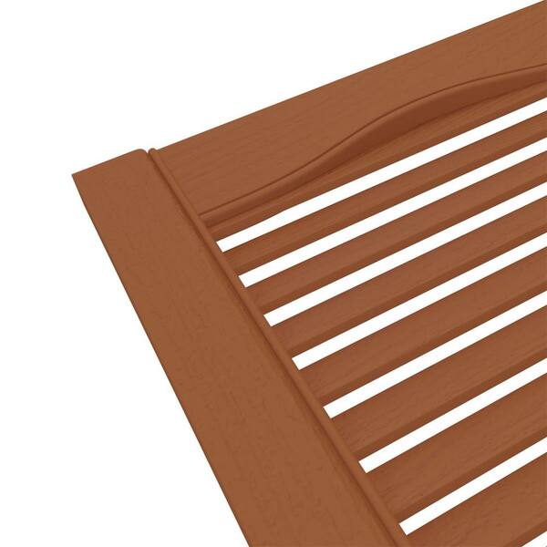 Ekena Millwork Lifetime 12 in. W x 52 in. H Louvered Vinyl