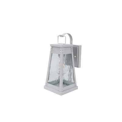 Coastal Carmel 1-Light White Outdoor Wall Lantern Sconce