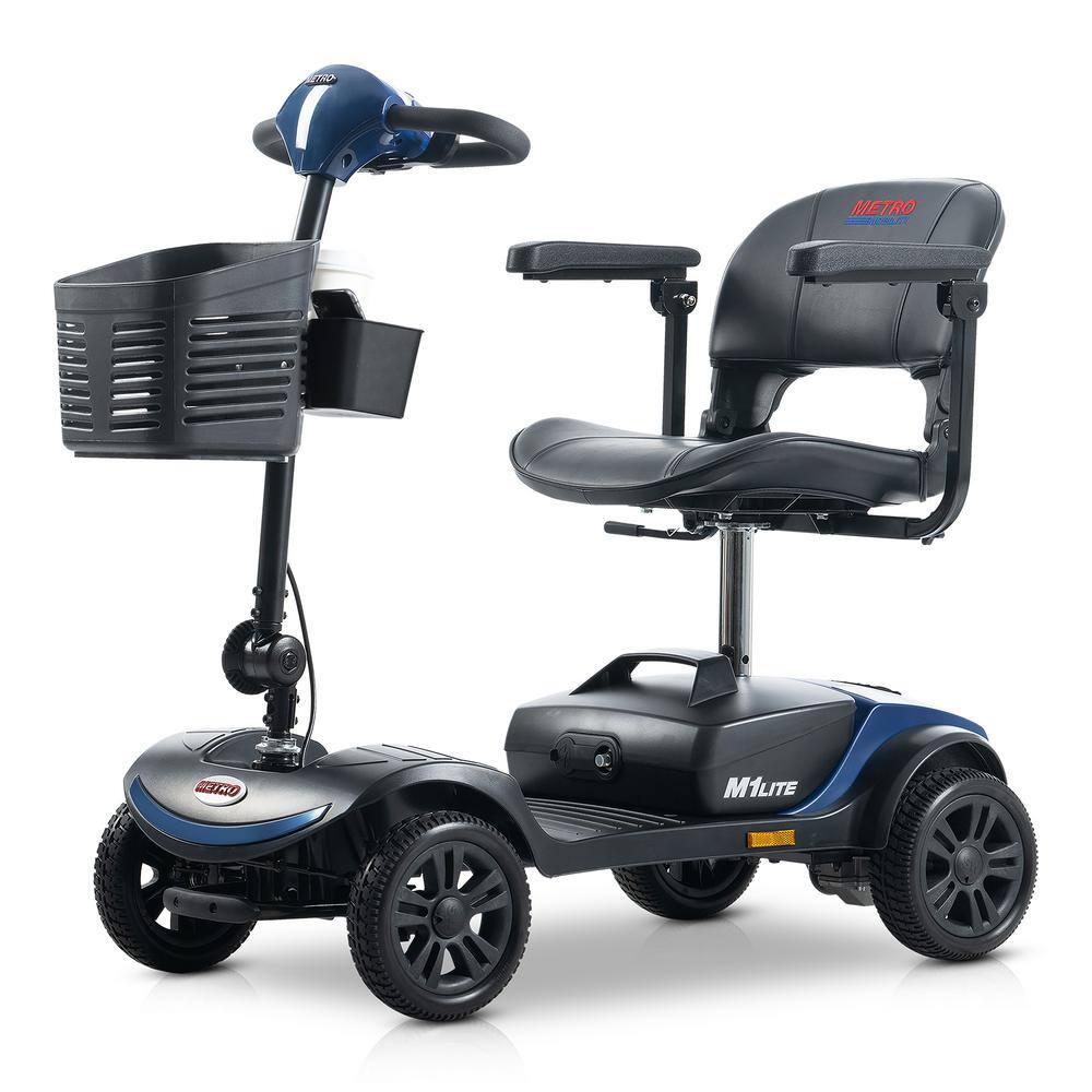 Outdoor 4-Wheel Compact Electric Scooter With 300w Motor, Smart Electromagn