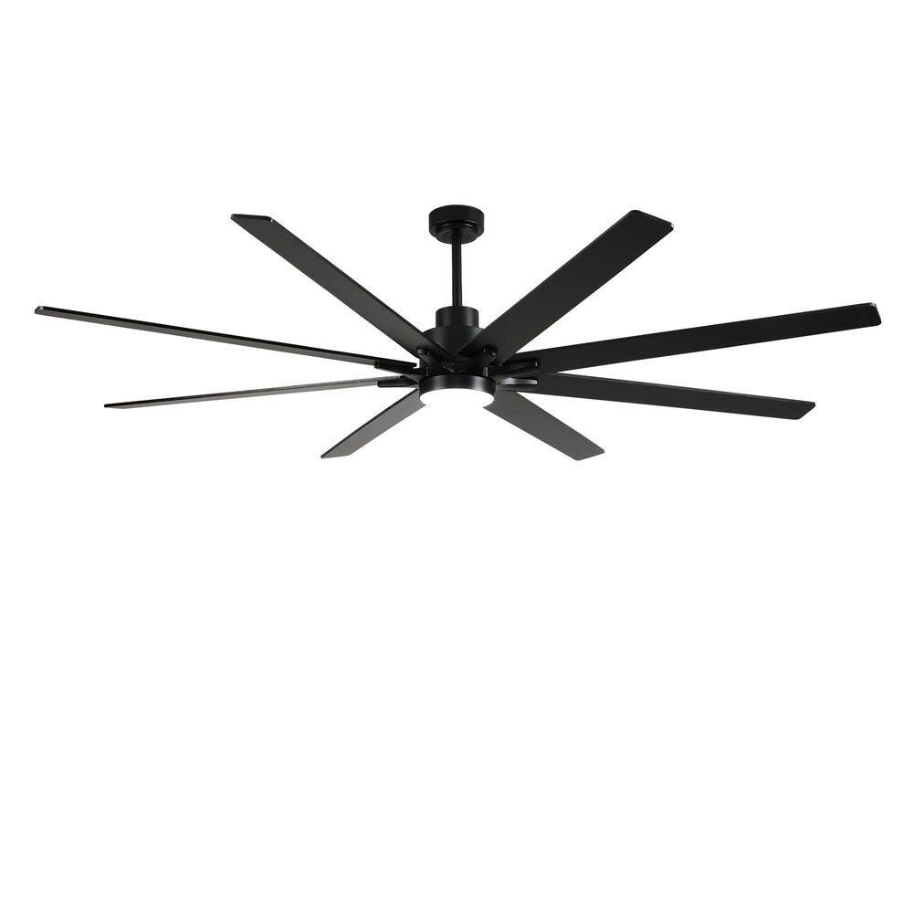 84 in. Matte Black 8-Blade Ceiling Fan with Dimmable LED Light, Reversible DC Motor and Remote Control price history on PriceWatchPro