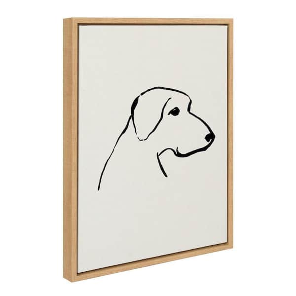 Kate and Laurel Sylvie 1023 Labrador by Teju Reval of SnazzyHues Framed Art Print 18 in. x 24 in.