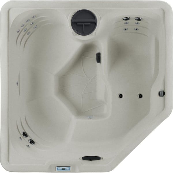 HYDROLUXE SPAS Tahiti Hot Tub 4-Person, 22-SS Jet Lounger, 110V