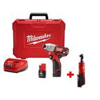 M12 12V Cordless 1/4 in. Hex Impact Driver Combo Kit with M12 3/8 in. Ratchet (Tool-Only)