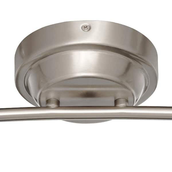Hampton Bay Kelso 3 ft. 4-Light Satin Nickel LED Fixed Rail with 300/Lumen  Heads 108701 KERF4300L30SN - The Home Depot
