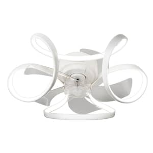 Indoor Fan Blade 1.31 ft.White 19.7 in. Ceiling Fan Strip LED Light, 120-Volt, with Remote and Exclusive App, Dimmable