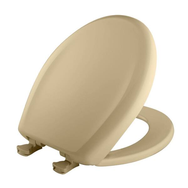 BEMIS Slow Close STA-TITE Round Closed Front Toilet Seat in Jersey Cream