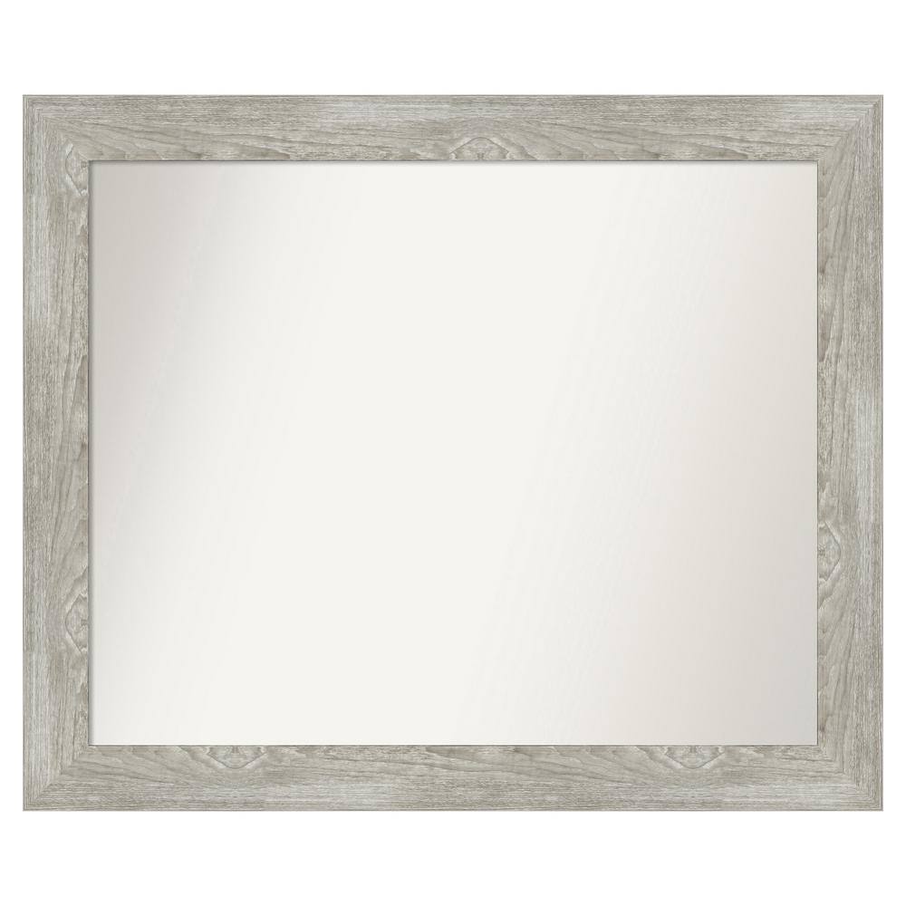 Dove Greywash 42 in. x 35 in. Custom Non-Beveled Distressed Recyled Polystyrene Bathroom Vanity Wall Mirror price history on PriceWatchPro