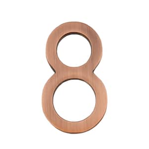 Frank Lloyd Wright Collection 4 in. Wright Antique Copper Floating House Number 8