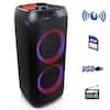 BEFREE SOUND Dual 8 in. Bluetooth Wireless Speaker with Reactive
