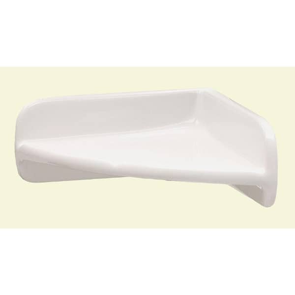 Lenape ProSeries White Ceramic Soap Dish with Cloth Holder