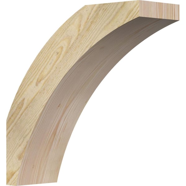 Ekena Millwork 6"W x 18"D x 18"H Thorton Rough Sawn Knee Brace, Douglas Fir