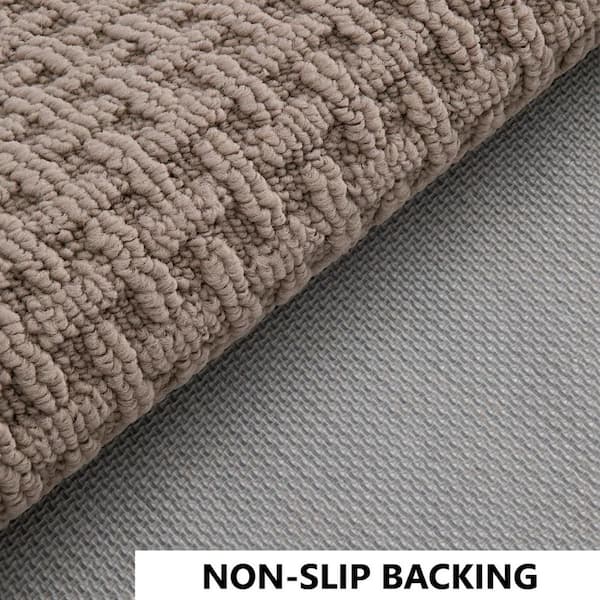 Brown 48 in. x 72 in. Entryway Door Mat Non Slip, Indoor Entrance Low Profile Welcome Doormat