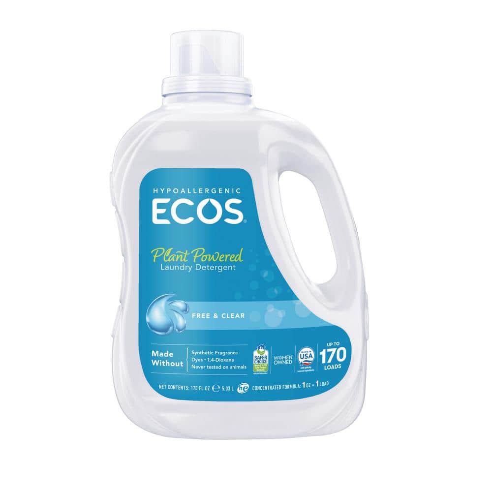 ECOS 170 oz. Free and Clear Liquid Laundry Detergent 937102 - The Home Depot