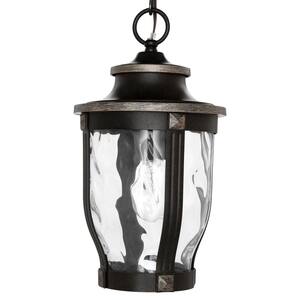 McCarthy 1-Light Bronze Outdoor Chain Hung Lantern