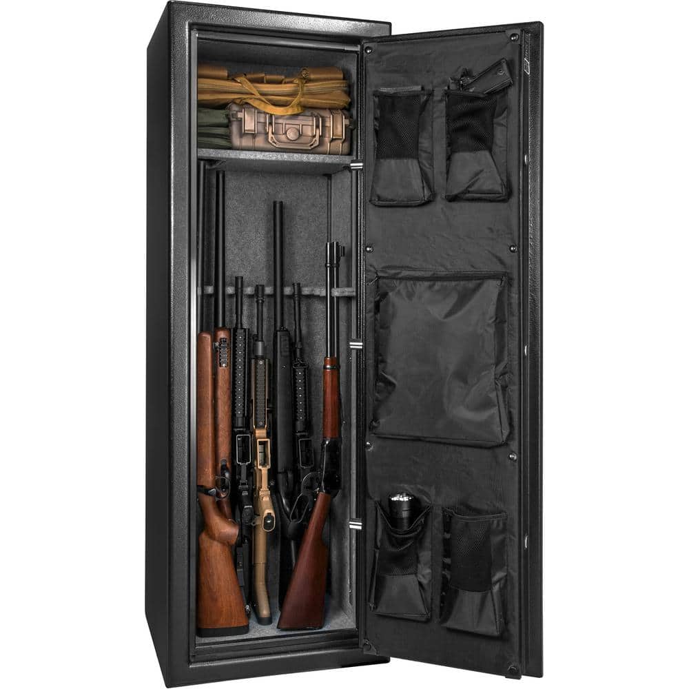 Black Steel Tall Fireproof Digital Safe with PIN Code Lock