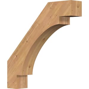 5 1/2''W x 30''D x 30''H Merced Smooth Knee Brace, Western Red Cedar