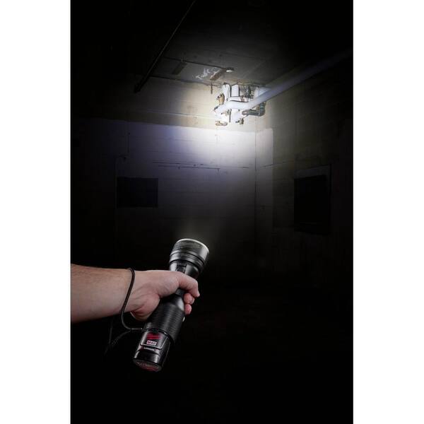 Milwaukee - M12 12-Volt Lithium-Ion Cordless LED Metal Flashlight with 3 in. Hardline Knife
