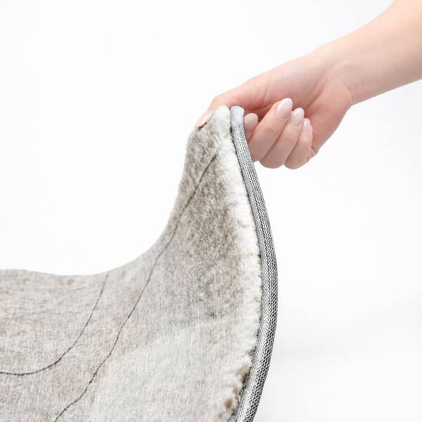 Dream Shag Premium Machine Washable Abstract ADS672 Gray 9 ft. x 12 ft. Area Rug