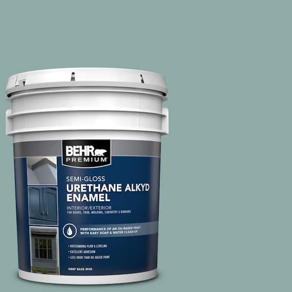 BEHR PREMIUM 5 gal. Home Decorators Collection #HDC-CL-25 Oceanus Urethane Alkyd Semi-Gloss Enamel Interior/Exterior Paint