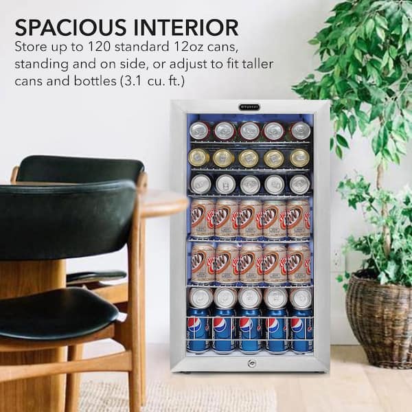 BR-125SD Steel Small Beverage Cooler Fridge