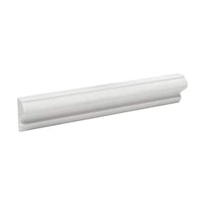 WM 164 1-1/8 in. x 5/8 in. x 6 in. Long Recycled Polystyrene Panel Cap Moulding Sample