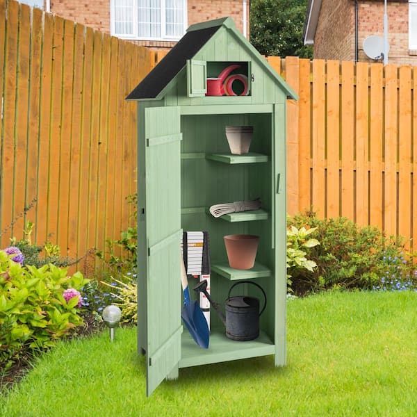 Karl home 2.53 ft. W x 1.7 ft. D Wood Shed with Door (2.84 sq. ft