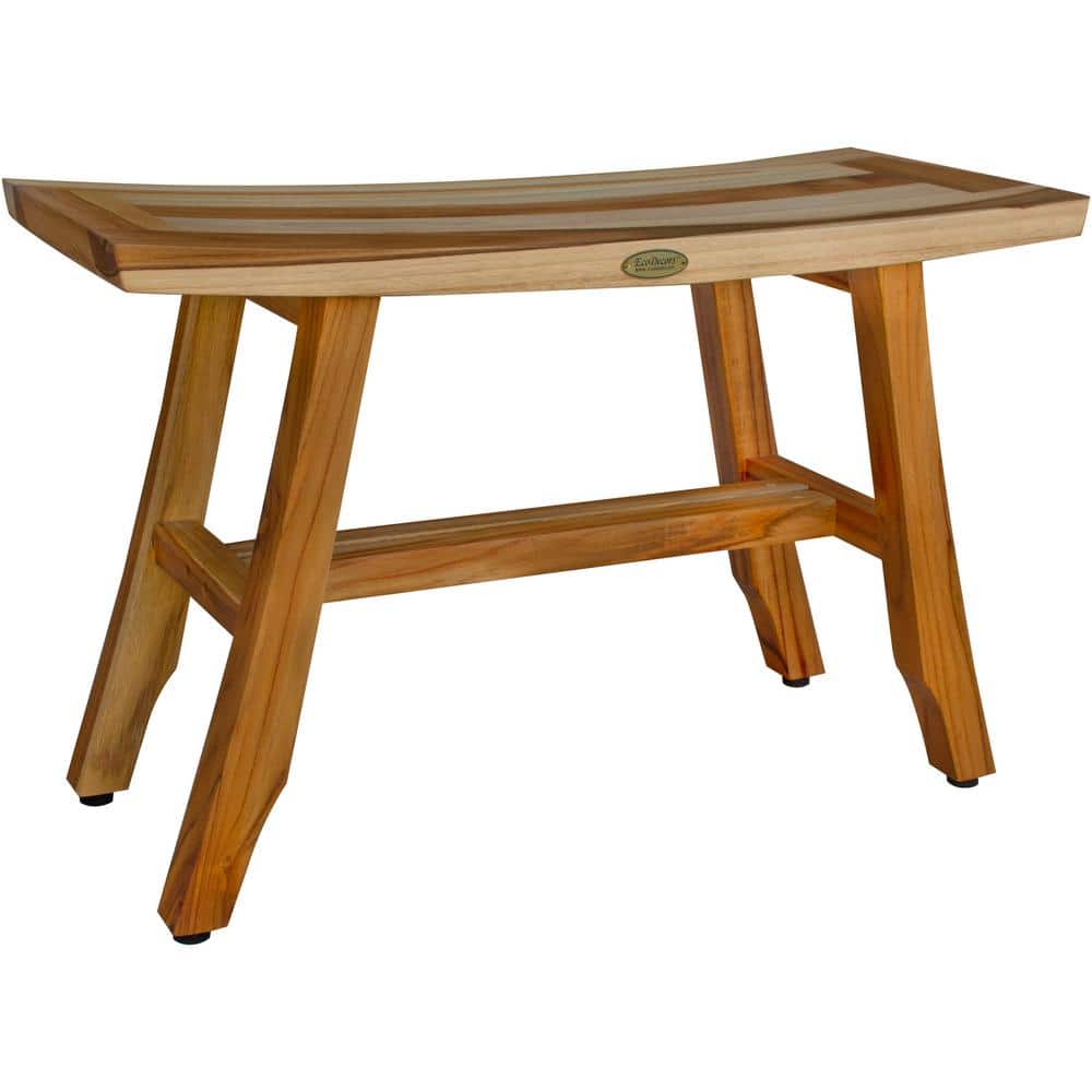 EarthyTeak Satori 28 in. Teak Shower Bench