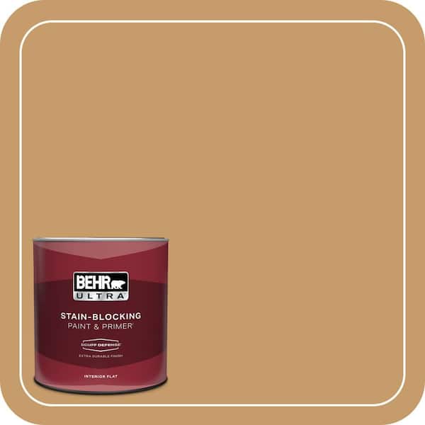 BEHR ULTRA 1 qt. #S290-5 Amber Autumn Extra Durable Flat Interior Paint & Primer