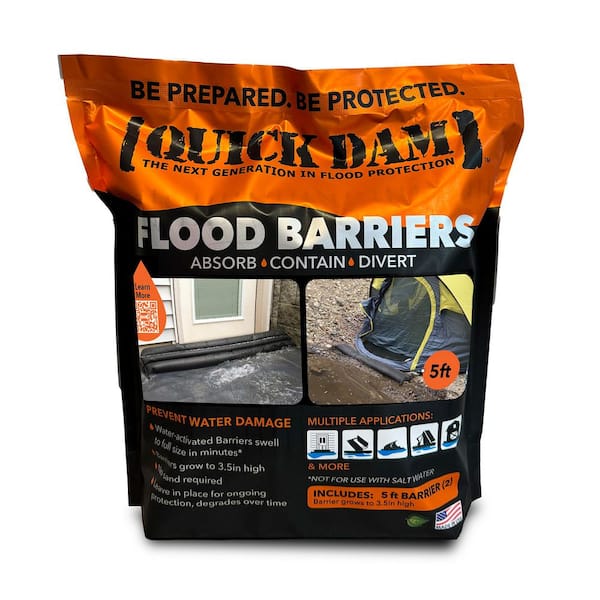 Water Activated 5 ft. Flood Barrier (2-Pack)