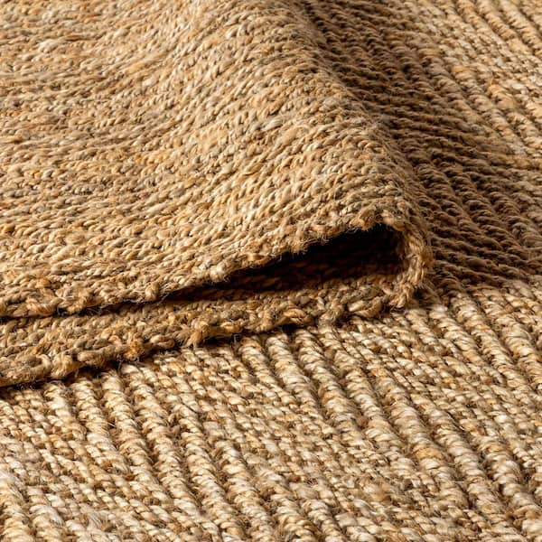 JONATHAN Y Espina Hand Woven Herringbone Chunky Jute Natural 2 ft