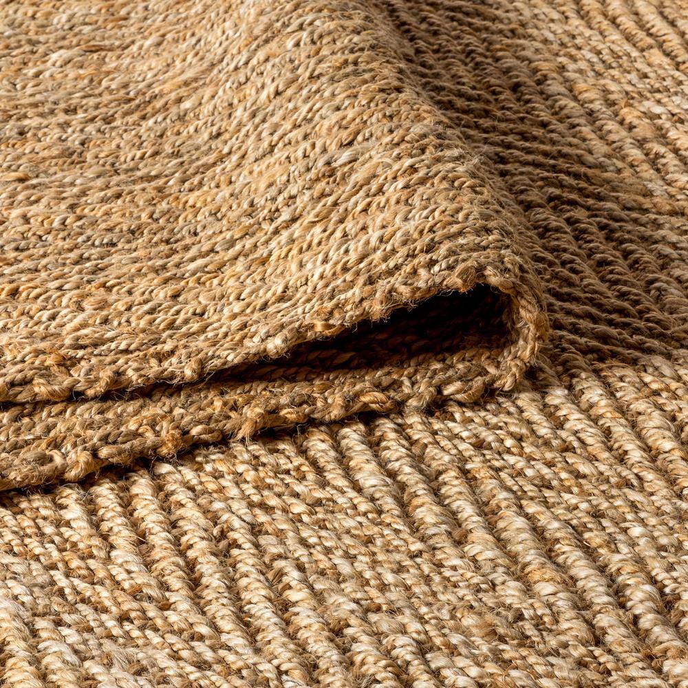 Espina Natural Jute 3x5 Handwoven Herringbone Area Rug