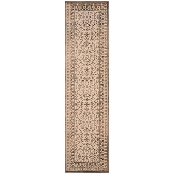 SAFAVIEH Brilliance Cream/Bronze 2 ft. x 8 ft. Border Runner Rug