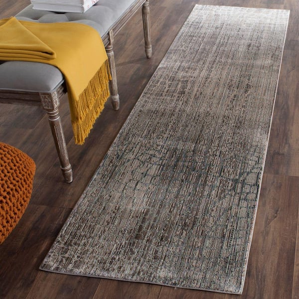 Valencia Gray/Multi 2 ft. x 6 ft. Geometric Runner Rug