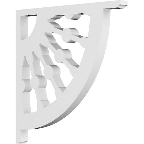 Ekena Millwork 5/8 in. W x 9 in. H x 5 1/2 in. D PVC Bordeaux Bracket