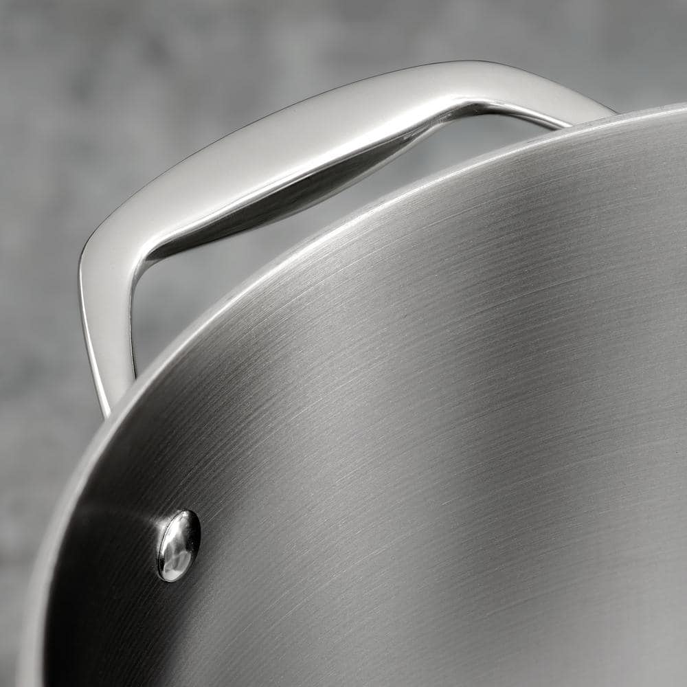 Tri-Ply Stainless Steel 12-Piece Cookware Set with Lids