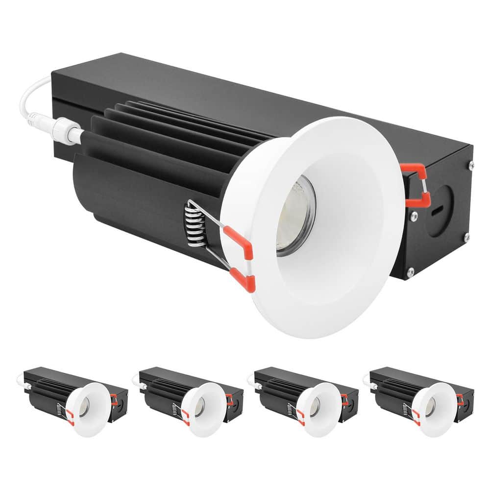 2 In. Integrated LED Regressed Light with Round White Trim 5CCT, Dimmable, 14/20W, 38° Beam, 1200/1700LM 277V 4 Pack price history on PriceWatchPro