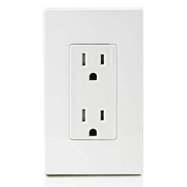 Decora 15 Amp 125 V Tamper Resistant Duplex Outlet/Receptacle, White (10-Pack) T5325-WMP