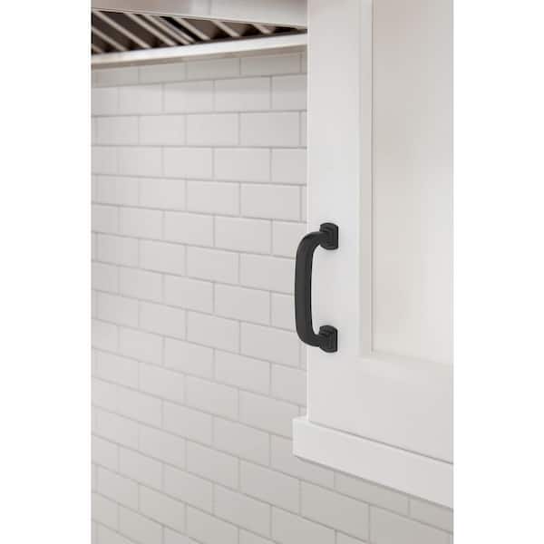 Surpass 3 in. (76mm) Classic Matte Black Arch Cabinet Pull
