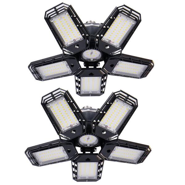 Nersunda LED Deformable Garage Light Shop Light(2Pack) MHKC4L8P The