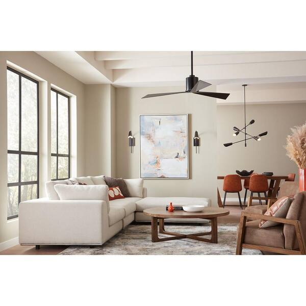 Progress Lighting Cornett 6-Light Matte Black Modern/Contemporary Led Chandelier
