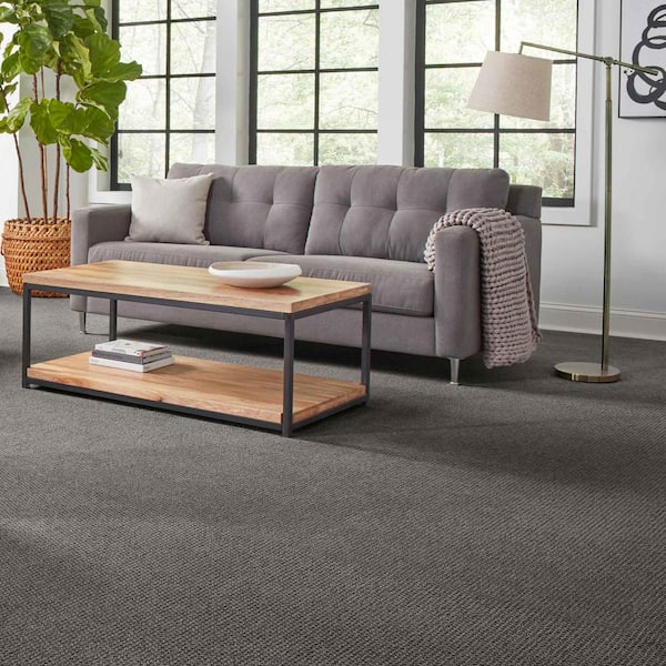 Katama II - Silhouette - Gray 30.7 oz. Triexta Pattern Carpet - Installation Required