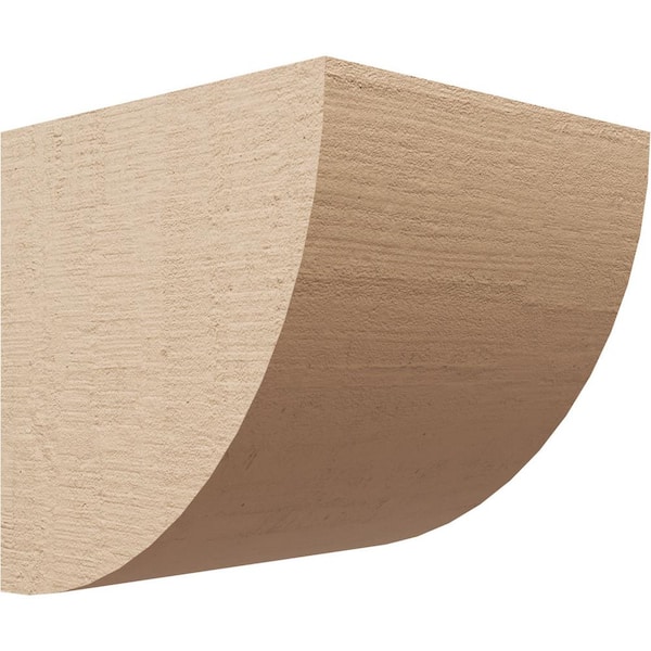 Ekena Millwork 8-in. x 8-in. x 8-in. Series 1 Wide Durham Rough Cedar Woodgrain Timberthane Polyurethane Corbel, Primed Tan