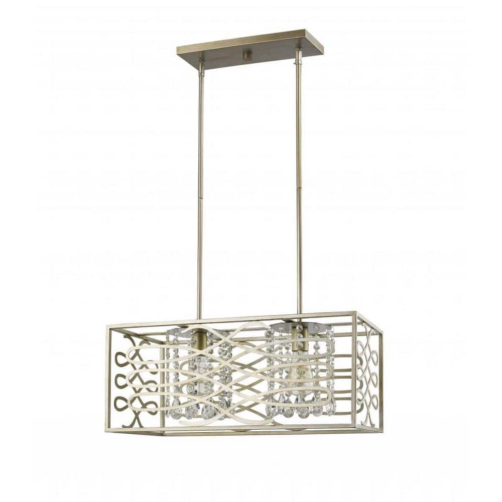 100-Watt 2-Light Goldtone Pendant Light with Crystal, No Bulbs Included price history on PriceWatchPro
