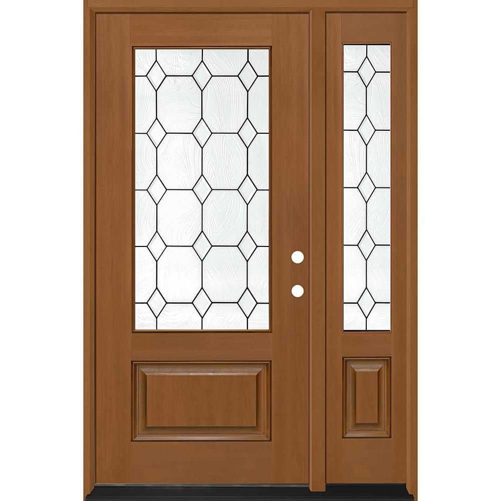 Regency 51 x 80 in. 3/4L Marquise Glass LHIS AutumnWht Mahogany Fiberglass Prehung Front Door w/12 in. - 3/4 SL 6-9/16 price history on PriceWatchPro