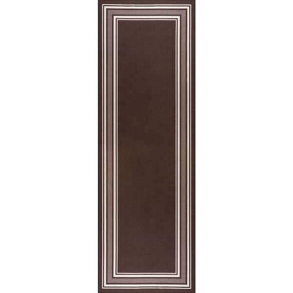 Beverly Rug Indoor Bordered Area Rugs, Non Slip Rubber Backing Modern Living