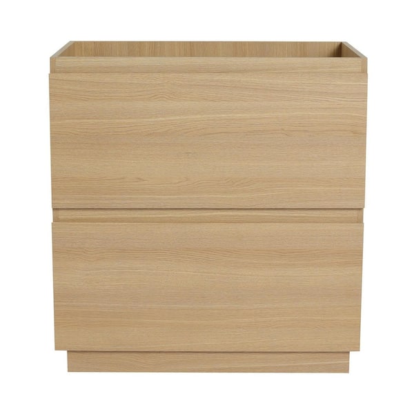 29.13 in. Bath Vanity Cabinet without Top in Oak Unassembled