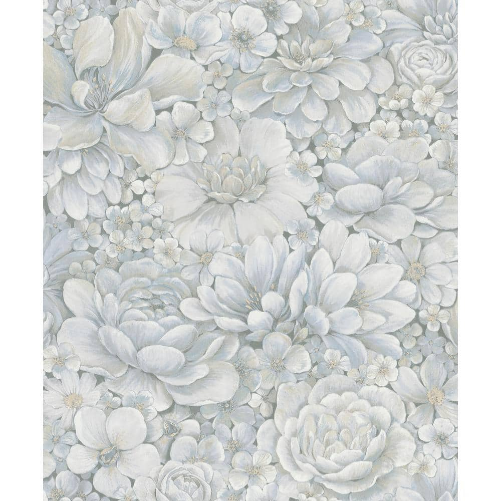 Fine Decor Dacre White Floral Wallpaper