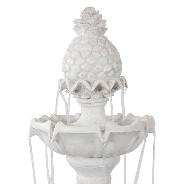 Sunnydaze Decor 59 in. 3-Tier Welcome Outdoor Water Fountain FC 