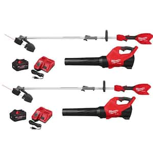 M18 FUEL 18V 16 in. Brushless Cordless QUIK-LOK String Trimmer/Blower Combo Kit w/ (2) 8.0 Ah FORGE Batteries (4-Tool)