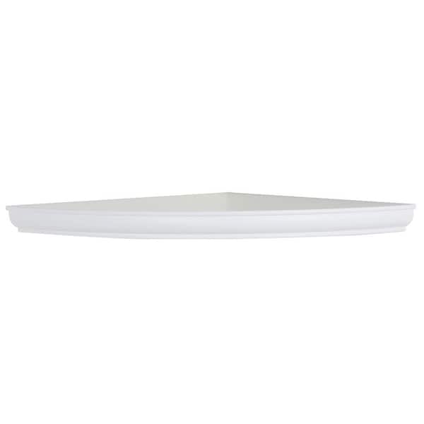 Home Decorators Collection 18 in. W x 1.75 in. D Floating White Decorative Wall Shelf